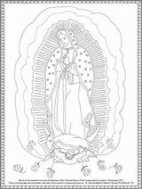 Guadalupe Virgen Santa Baptist Religiosas Colorear Virgencita Lourdes sketch template