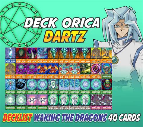 dartz deck  cards anime orica yugioh full deck duel etsy