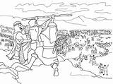 Moses Hur Joshua Amalek Israelites Saul Bras Tries Rephidim Expressions Baisser Moïse Desert Tomber Bibliques Template sketch template
