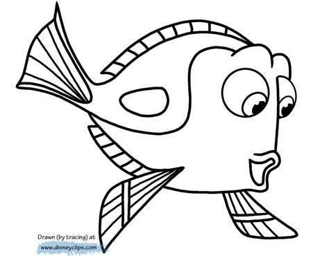 finding dory coloring pages disneyclipscom
