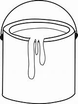 Paint Bucket Clip Template Clipart Tin Coloring Pages Cans Cliparts Buckets Sketch Drawing Cartoon Kids Library Simple Templates Collection Drawn sketch template