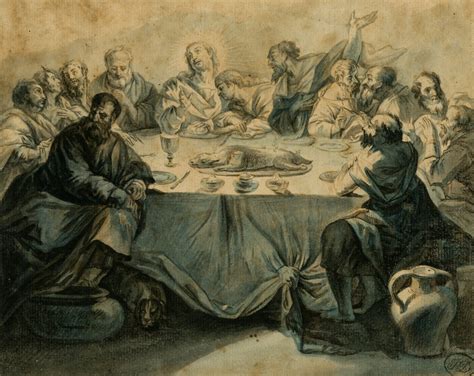 the last supper recto sketch of hand verso agnes etherington art