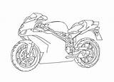 Ducati Line 999 Sketch Coloring sketch template