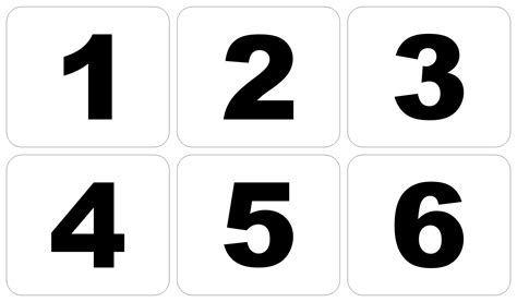 images  printable number cards   printable images