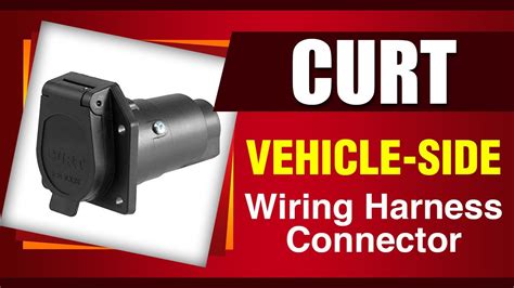 curt  vehicle side rv blade   trailer wiring harness connector  pin trailer wir youtube