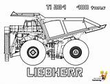 Coloring Pages Truck Construction Printable Liebherr Yescoloring Farm Rugged Ti sketch template