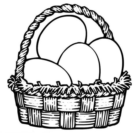 easter egg basket colouring pages high quality coloring pages