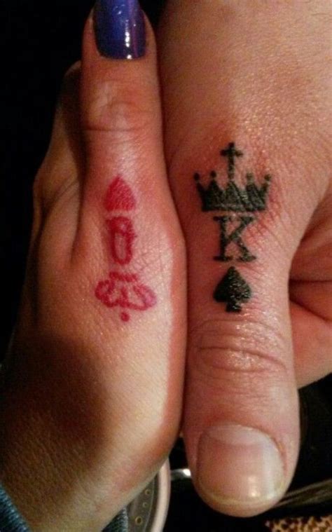 30 King And Queen Tattoos Matching Tattoos Finger Tattoos Tattoos