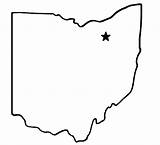 Ohio State Map Clip Clipart Outline Coloring Clipartmag States sketch template