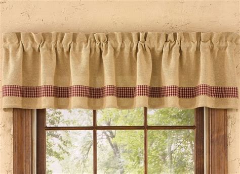 stylish burlap country curtains decor    park designs