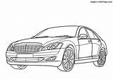 Mercedes Benz Coloring Pages Class Drawing Cars Printable Truck Super Color Main Sl Transportation Kids sketch template