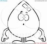 Water Drop Coloring Pages Cartoon Mascot Happy Clipart Sick Surprised Outlined Vector Thoman Cory Royalty Clipartof sketch template
