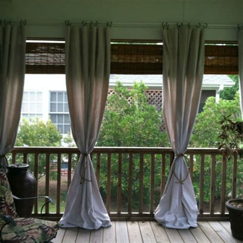 screen porch curtain ideas