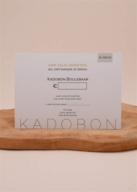 kadobon boulebaar