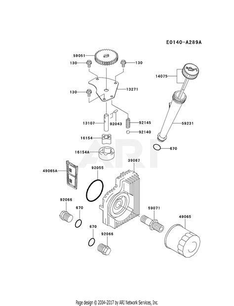 kawasaki fhv bs  stroke engine fhv parts diagram  lubrication equipment