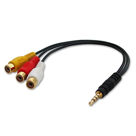 av adapter cable stereo composite video  lindy uk