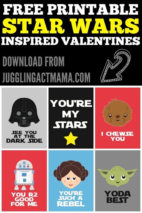 star wars valentine party printables juggling act mama