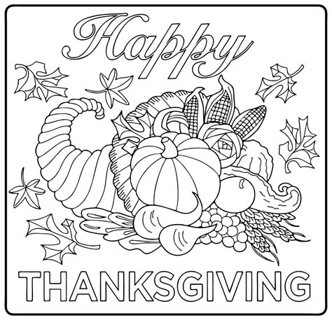 thanksgiving coloring pages  printables