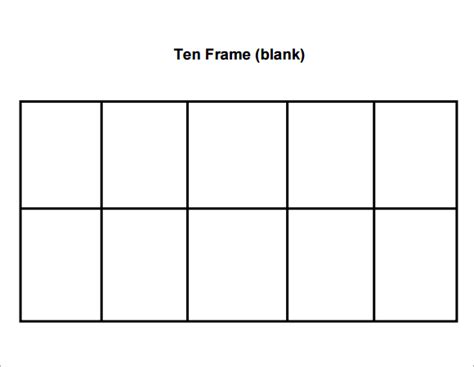 images  printable double ten frame blank double ten frame