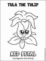 Scout Daisy Coloring Girl Petal Pages Scouts Red Tula Strong Petals Tulip Activities Courageous Friends Makingfriends Maze Sheet Considerate Caring sketch template