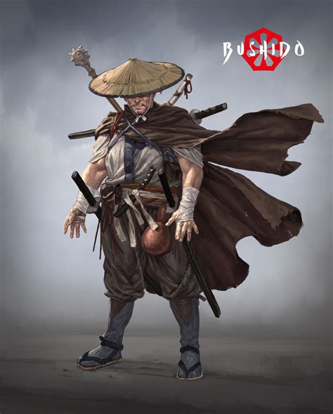 lista  imagen de fondo la leyenda del samurai  ronin mirada tensa