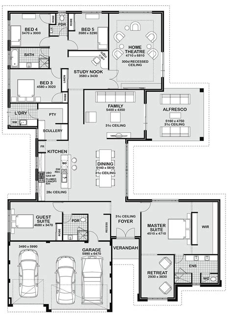 floor plan friday  bedroom entertainer dream house plans bedroom house plans floor plan design