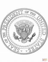 Presidential Seal President Coloring Pages Worksheet Presidents Vp Seals Freeology Capitalization Part States United Printable Vice Letters sketch template