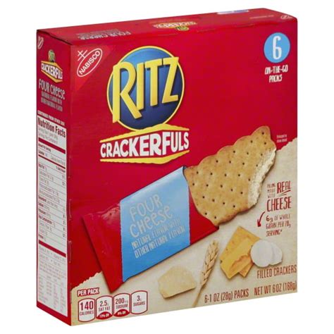 nabisco ritz crackerfuls  cheese filled crackers  oz  count