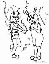 Bee Coloring Rabbit Costumes Hellokids Print Color Online Pages sketch template