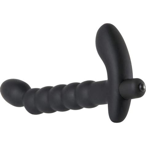 adam and eve p spot vibrating prostate massager black sex toys