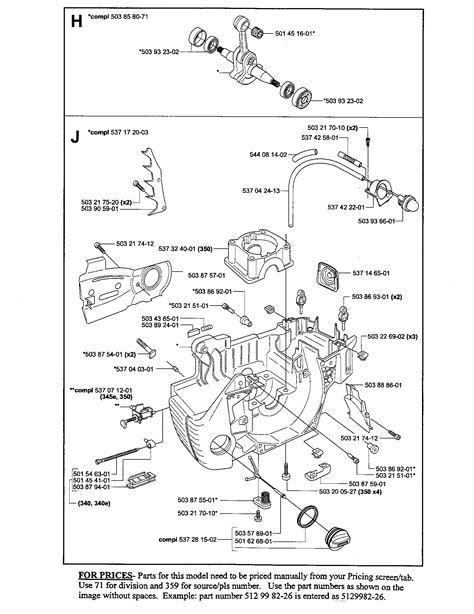 husqvarna chainsaws parts diagrams