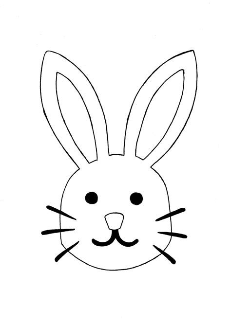 easter bunny template  printable