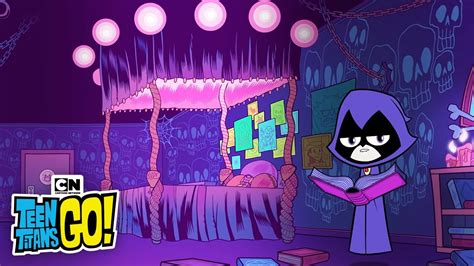 Raven Reading ‘the Raven By Poe Teen Titans Go Cartoon Network