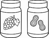 Butter Peanut Jelly Clipart Clipground sketch template