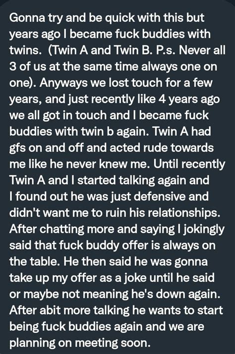 pervconfession on twitter he was fuck buddies with twins