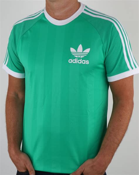 adidas originals  skool  shirt core greenfootballcaliforniamens