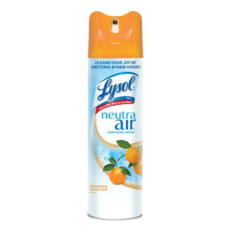 lysol neutra air sanitizing spray citrus zest oz air freshener odor neutralizer walmart