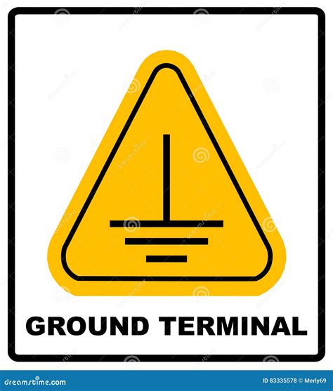 electrical grounding sign stock vector illustration  electricity