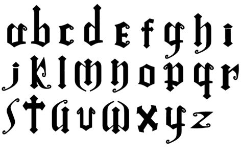 gothic font  oathwind  deviantart