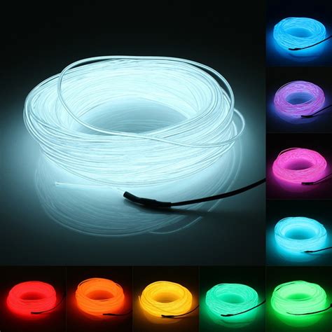 tsleen neon cord led el wire string led strip flexible light rope tube