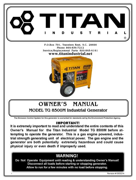 titan tg  owners manual   manualslib