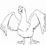 Goose Coloring Pages Categories sketch template