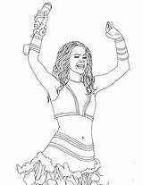 Shakira Beroemdheden Descendants Ausmalbilder Animaatjes Coloriages Coloriage Animes sketch template