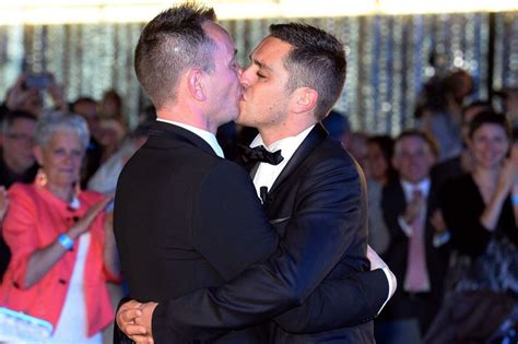 i hereby pronounce you man and husband france s first gay marriage