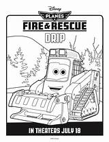 Coloring Pages Drip Planes Rescue Fire Disney Sheets Colouring Choose Board sketch template