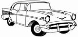 Car Drawing Drawings Chevy Draw Cars 1957 Clipart Coloring Outline Bel Line Classic Air Belair Old Muscle Pages Howstuffworks Truck sketch template