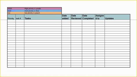 excel list templates    printable   list checklist templates excel word