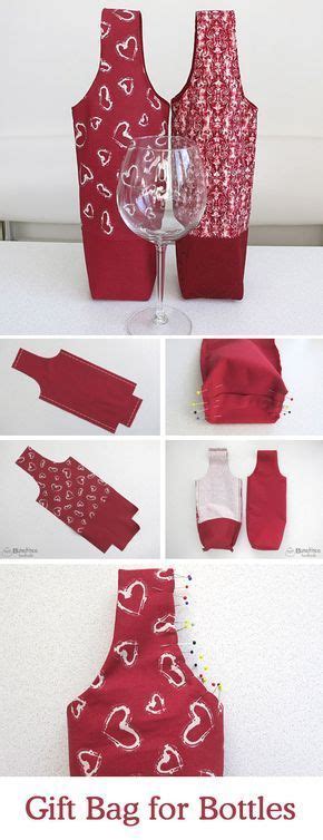 tutorial   gift bag  bottles sewing gifts wine bag pattern trendy sewing patterns
