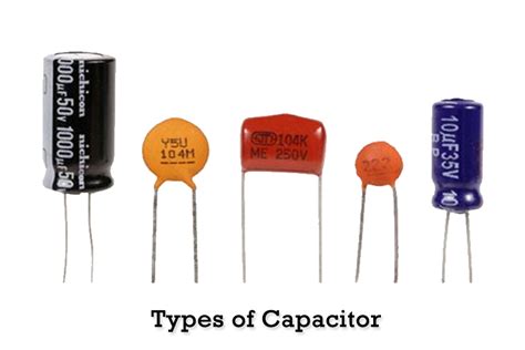 types  capacitor   applications electronics tutorial circuits diy