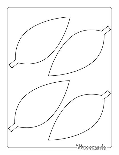 leaf templates printable leaf outlines  kids crafts